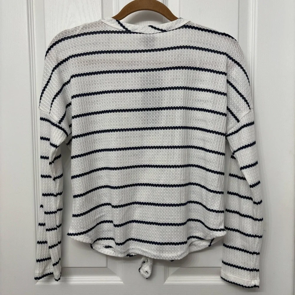 Striped Twist-Front Cardigan | Paper Crane S - Picture 2 of 9